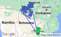 Google Map: Okavango & Chobe