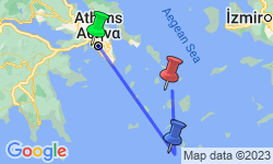 Google Map: Santorini & Mykonos