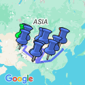 Google Map: Bishkek To Beijing (36 Days)
