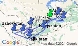 Google Map: Bishkek To Bishkek (40 Days)