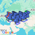 Google Map: Bishkek To Istanbul (83 days)