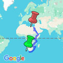 Google Map: Cape Town To Cairo