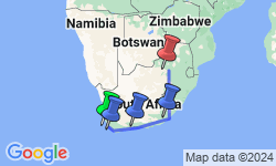 Google Map: Cape Town To Johannesburg (17 Days)