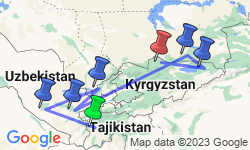 Google Map: Dushanbe To Bishkek (22 Days)
