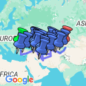 Google Map: Istanbul To Bishkek (74 Days)