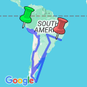 Google Map: Lima To Rio (97 days) Kingdoms & Carnivals