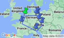 Google Map: Get Social: Europe Express