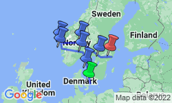 Google Map: Delve Deep: Denmark, Norway & Sweden