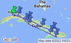 Google Map: Cycling Cuba