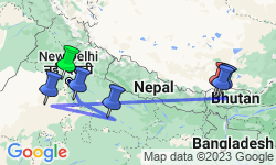 Google Map: The Best of India & Bhutan