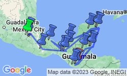 Google Map: A Month in Central America: Beyond Tulum & Tikal