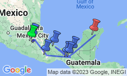 Google Map: Viva Mexico: Ancient Ruins & the Mayan Riviera