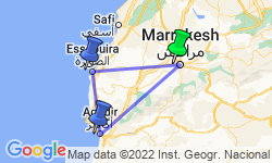 Google Map: Morocco: Marrakech and the Coast