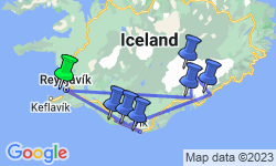 Google Map: Hiking Southern Iceland