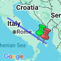 Google Map: Cycling the Heel of Italy - Alberobello to Lecce