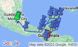Google Map: Epic Mexico, Belize & Guatemala