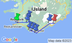 Google Map: 6-daagse rondreis Imposant Zuid-IJsland