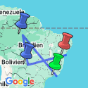 Google Map: Brasilien: Höhepunkte Brasiliens