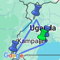 Google Map: Uganda: In die Welt der Primaten eintauchen