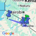 Google Map: Tansania: Nashörner zwischen Usambara-Bergen und Kilimanjaro