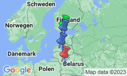Google Map: Höhepunkte der Ostsee: Von Finnland über die Insel Saaremaa nach Vilnius