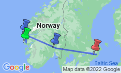 Google Map: Magic of Norwegian Fjords and Stockholm
