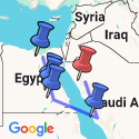 Google Map: Best of Egypt and Saudi Arabia