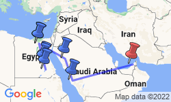 Google Map: Best of Egypt Saudi Arabia and Dubai