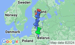 Google Map: Picturesque Solo Baltics Tour