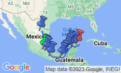 Google Map: Picturesque Solo Mexico Tour