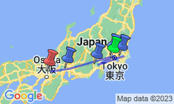 Google Map: Picturesque Solo Japan Tour