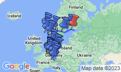 Google Map: Treasures of Germany and Scandinavia with Helsinki