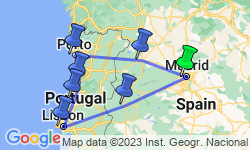 Google Map: Treasures of Madrid and Portugal