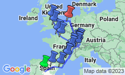 Google Map: Sensational Spain, Switzerland, Paris, London and Amsterdam