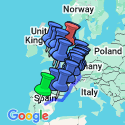Google Map: Sensational Spain, Switzerland, Paris, London and Amsterdam