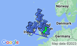 Google Map: Treasures Of England Scotland and Ireland