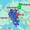 Google Map: From Prague To Venice Through The Majestic Alps