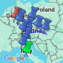 Google Map: Wonders of Italy, Vienna, Budapest and Prague