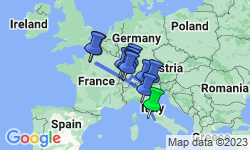 Google Map: Best of Italy, Switzerland and Paris