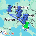 Google Map: Best of Italy, Switzerland and Paris