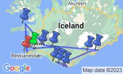 Google Map: Winter Wonders and Delicious Detours of Iceland