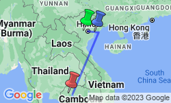 Google Map: Picturesque Solo Vietnam And Cambodia Tour