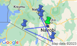 Google Map: Picturesque Solo Kenya Tour