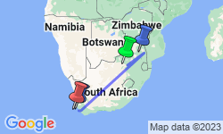 Google Map: Picturesque Solo South Africa Tour