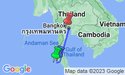 Google Map: Bangkok with the Islands of Thailand