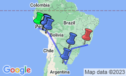 Google Map: Best Of Peru Argentina And Brazil