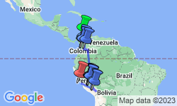 Google Map: Best of Colombia and Peru