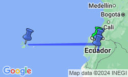 Google Map: Best of Ecuador and Galapagos Cruise
