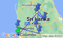 Google Map: Treasures of Sri Lanka