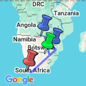 Google Map: Discover South Africa and Victoria Falls